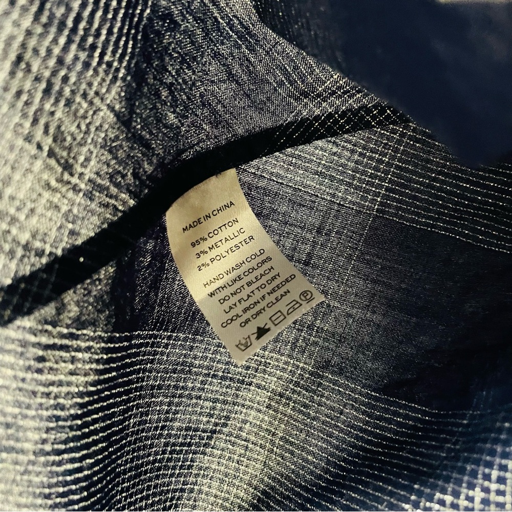 Hill House Navy Checkered Tunic - Picture 5 of 6